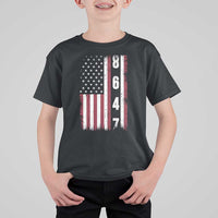 8647 Vintage US Flag T Shirt For Kid Political Expression Apparel For Democrats