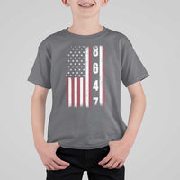 8647 Vintage US Flag T Shirt For Kid Political Expression Apparel For Democrats