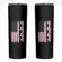 8647 Vintage US Flag Skinny Tumbler Political Expression Apparel For Democrats