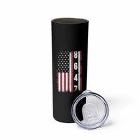 8647 Vintage US Flag Skinny Tumbler Political Expression Apparel For Democrats