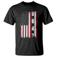8647 Vintage US Flag T Shirt Political Expression Apparel For Democrats