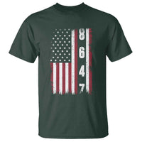 8647 Vintage US Flag T Shirt Political Expression Apparel For Democrats