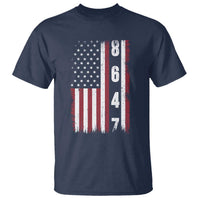 8647 Vintage US Flag T Shirt Political Expression Apparel For Democrats