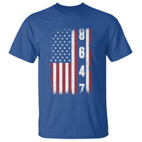 8647 Vintage US Flag T Shirt Political Expression Apparel For Democrats