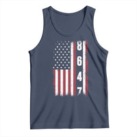 8647 Vintage US Flag Tank Top Political Expression Apparel For Democrats