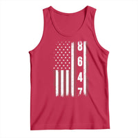8647 Vintage US Flag Tank Top Political Expression Apparel For Democrats