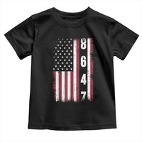 8647 Vintage US Flag Toddler T Shirt Political Expression Apparel For Democrats