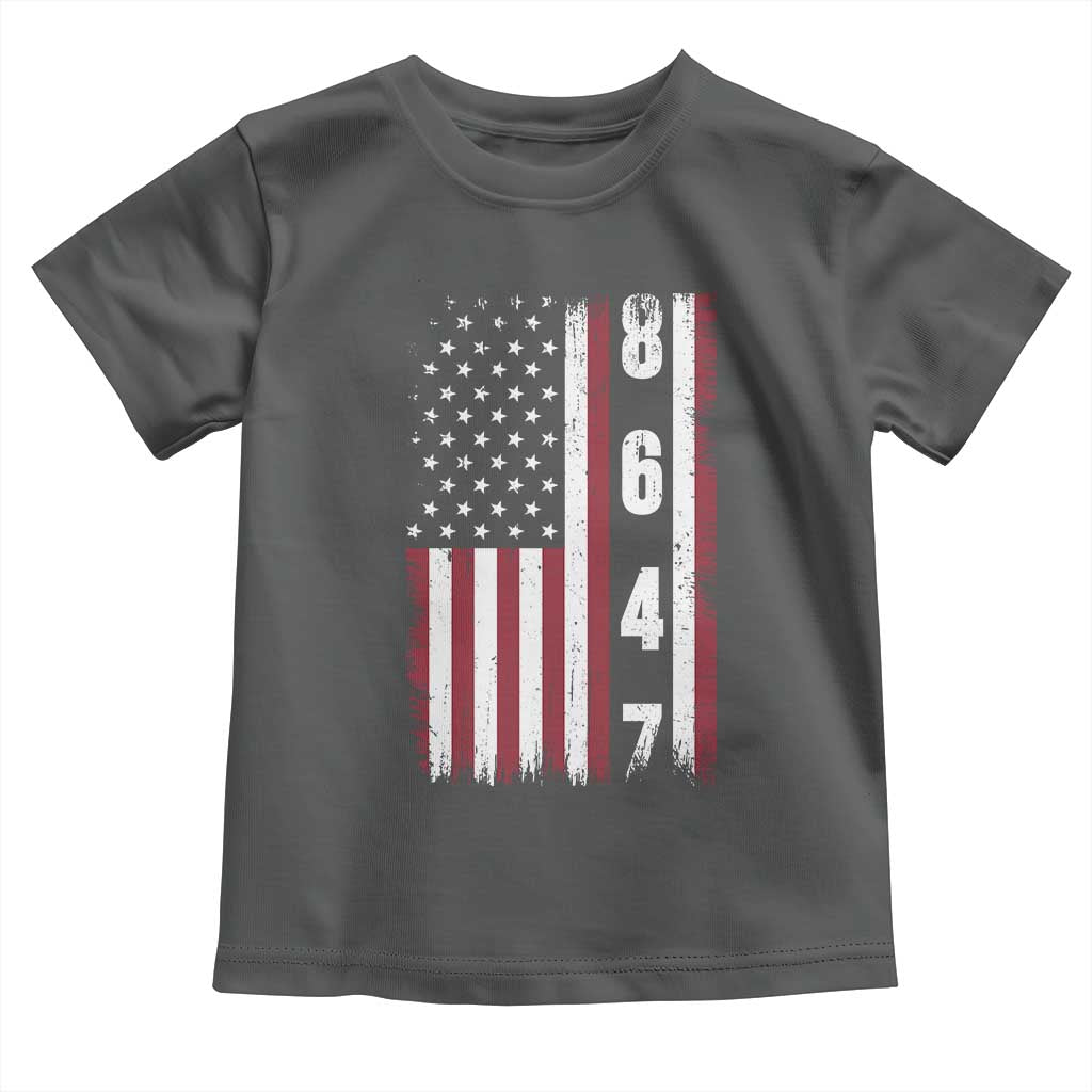8647 Vintage US Flag Toddler T Shirt Political Expression Apparel For Democrats