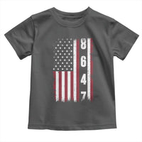 8647 Vintage US Flag Toddler T Shirt Political Expression Apparel For Democrats