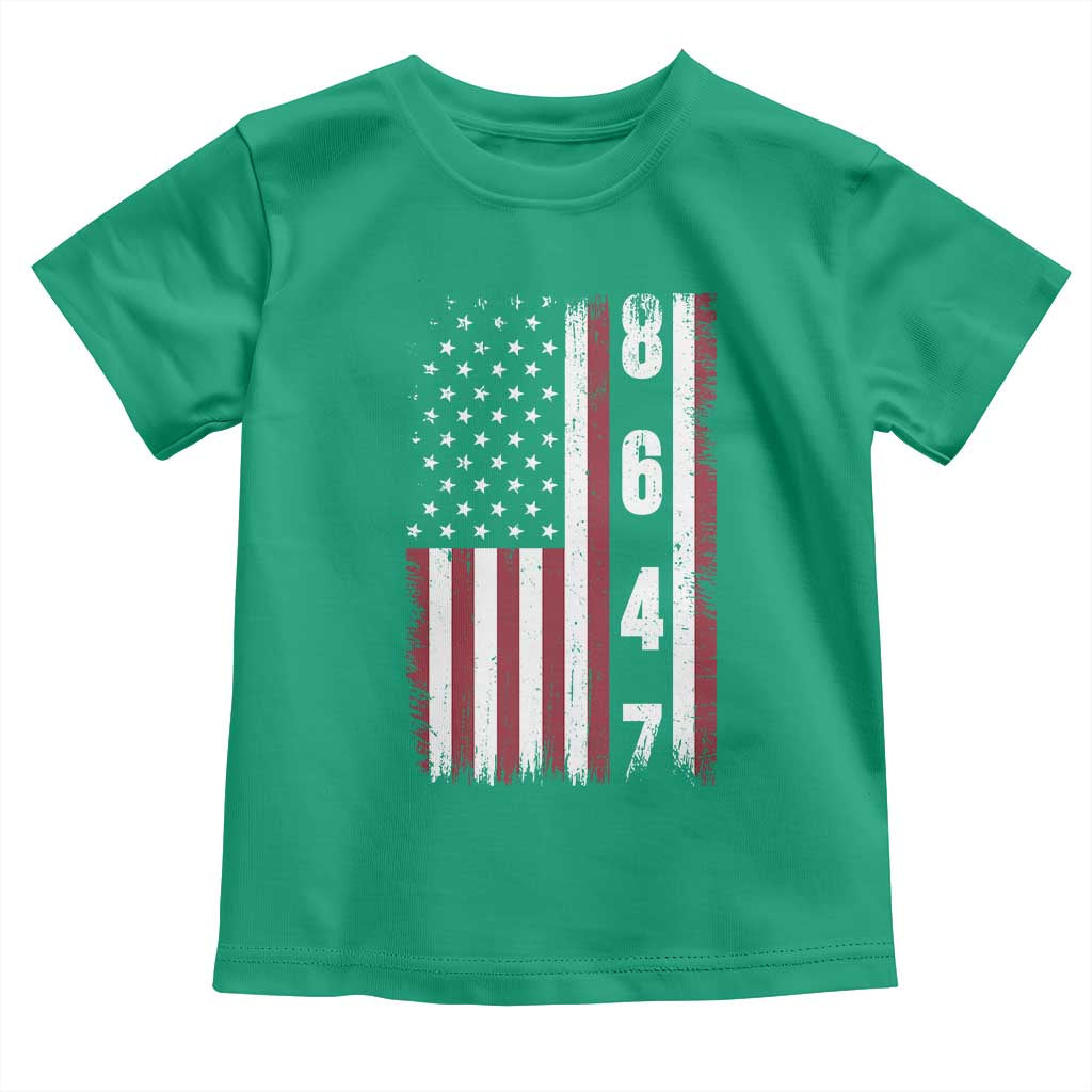 8647 Vintage US Flag Toddler T Shirt Political Expression Apparel For Democrats