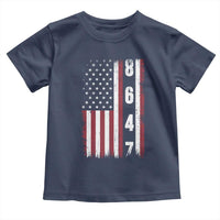 8647 Vintage US Flag Toddler T Shirt Political Expression Apparel For Democrats