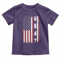 8647 Vintage US Flag Toddler T Shirt Political Expression Apparel For Democrats