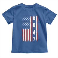 8647 Vintage US Flag Toddler T Shirt Political Expression Apparel For Democrats