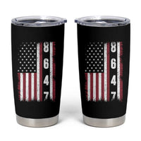8647 Vintage US Flag Tumbler Cup Political Expression Apparel For Democrats