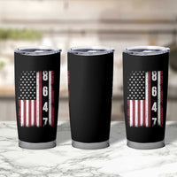 8647 Vintage US Flag Tumbler Cup Political Expression Apparel For Democrats