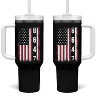 8647 Vintage US Flag Tumbler With Handle Political Expression Apparel For Democrats