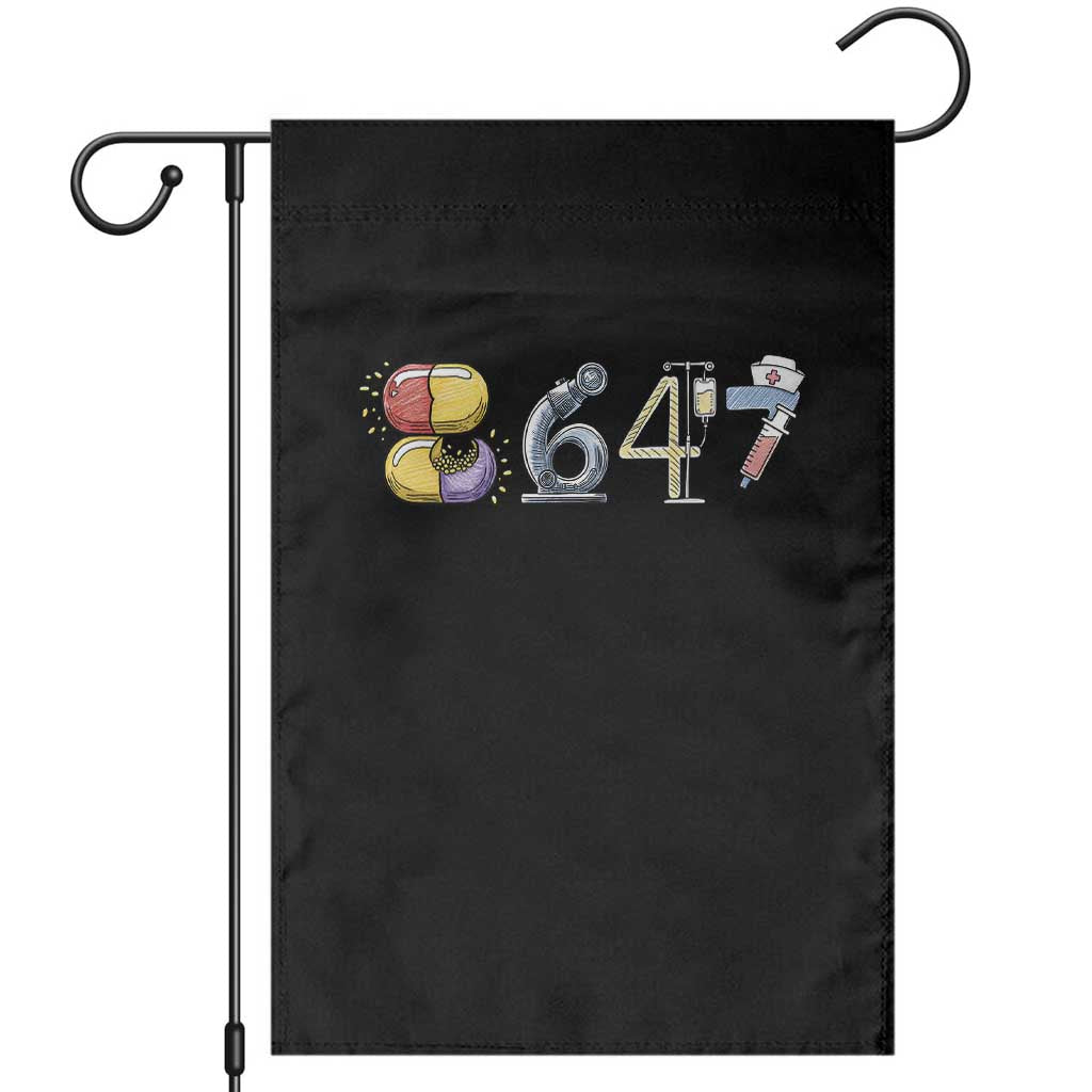 8647 Medical Professions Resist Graphic Garden Flag Healthcare Worker Freedom