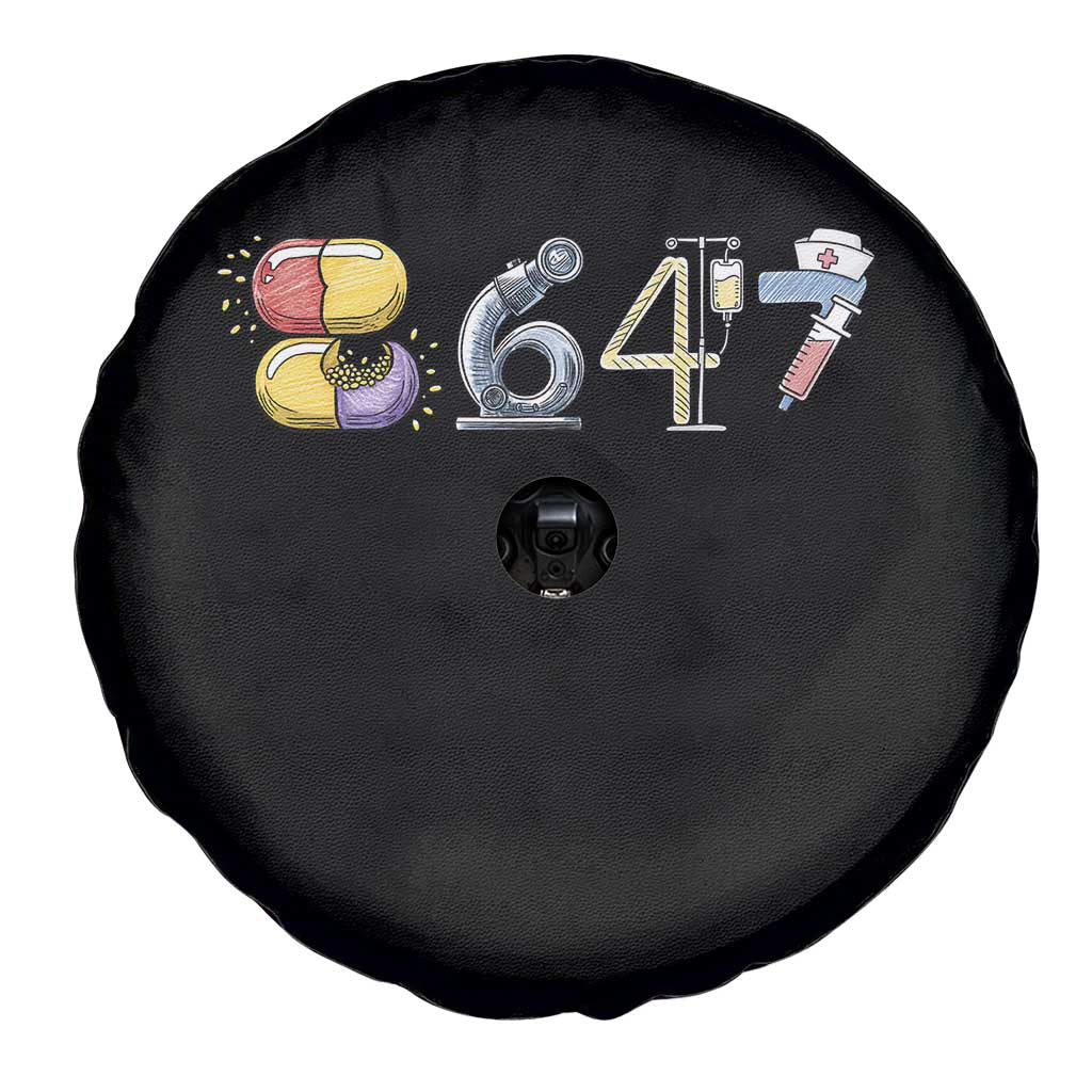 8647 Medical Professions Resist Graphic Spare Tire Cover Healthcare Worker Freedom