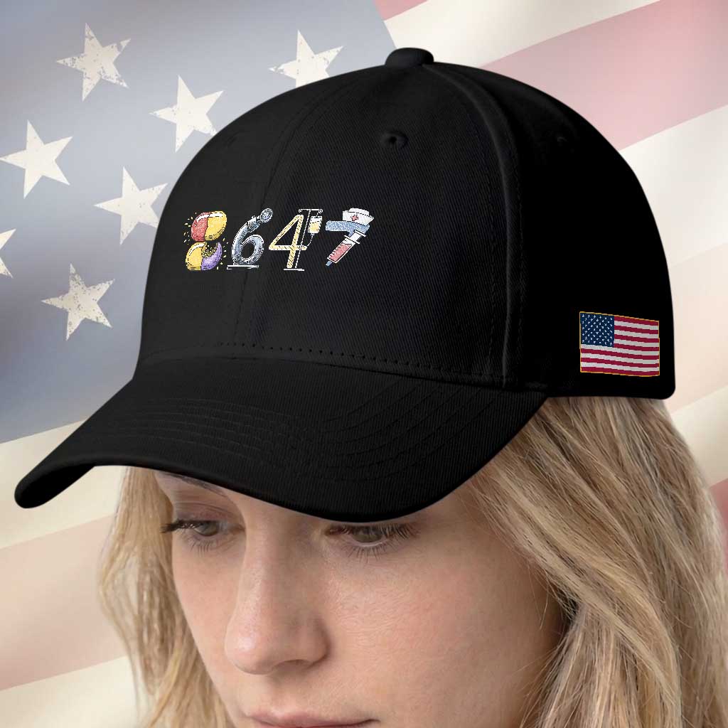 8647 Medical Professions Resist Graphic Baseball Cap Healthcare Worker Freedom