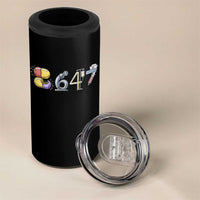 8647 Medical Professions Resist Graphic 4 in 1 Can Cooler Tumbler Healthcare Worker Freedom