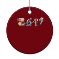 8647 Medical Professions Resist Graphic Ceramic Ornament Healthcare Worker Freedom