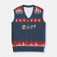 8647 Medical Professions Resist Graphic V-Neck Knit Sweater Vest Healthcare Worker Freedom