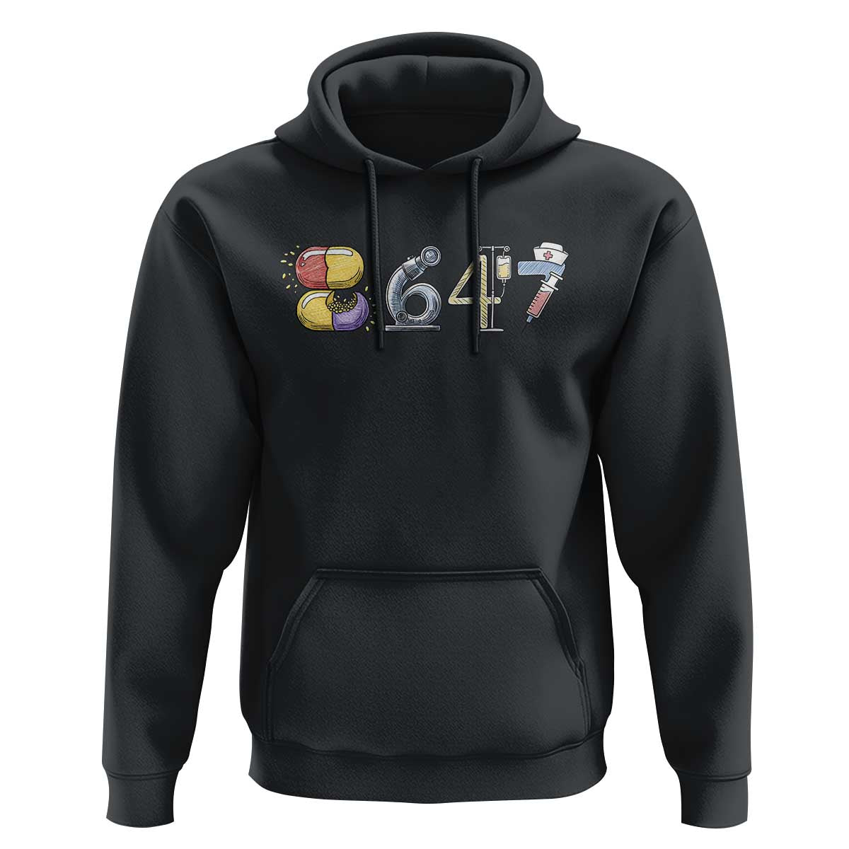 8647 Medical Professions Resist Graphic Hoodie Healthcare Worker Freedom