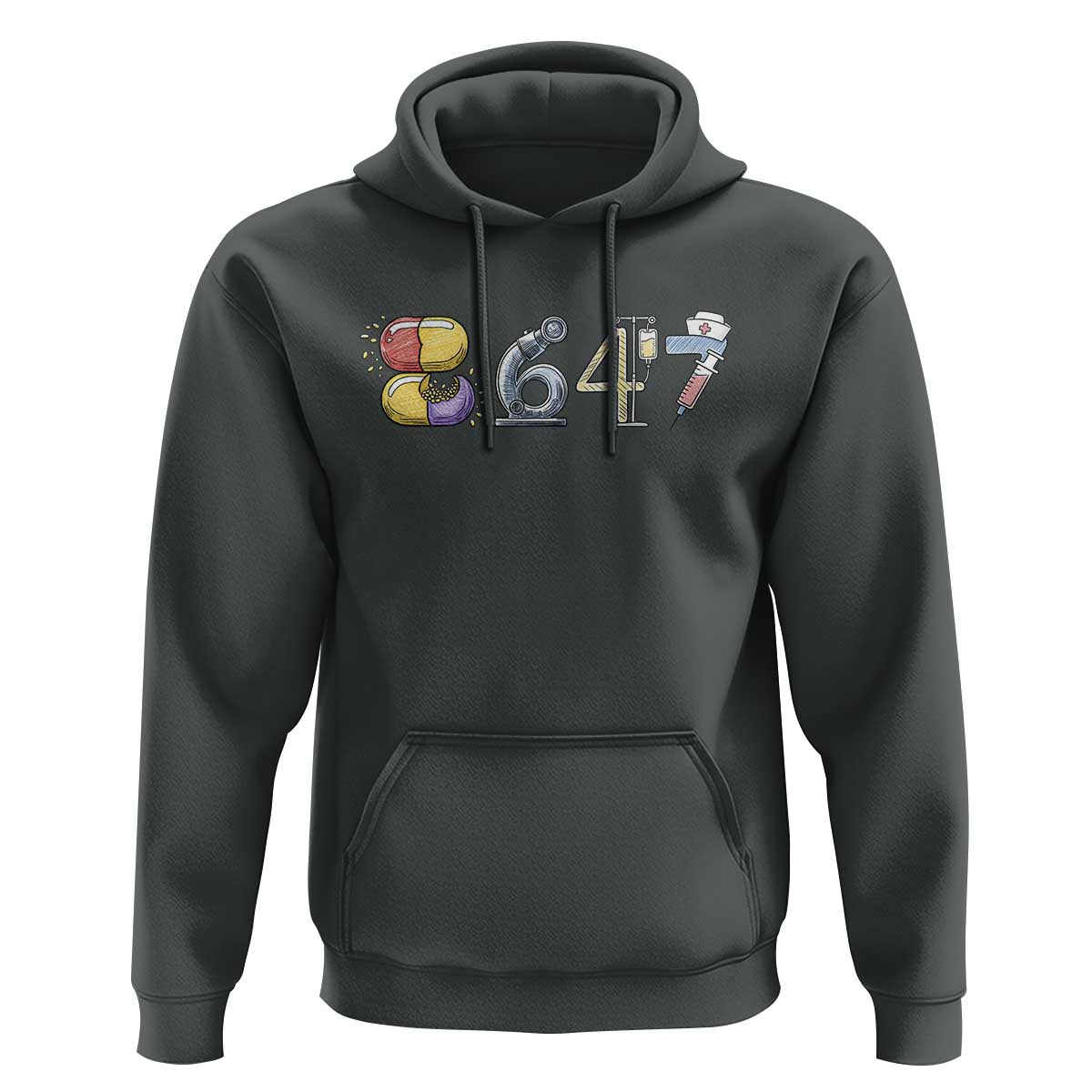 8647 Medical Professions Resist Graphic Hoodie Healthcare Worker Freedom