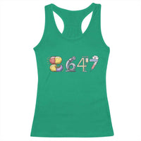8647 Medical Professions Resist Graphic Racerback Tank Top Healthcare Worker Freedom