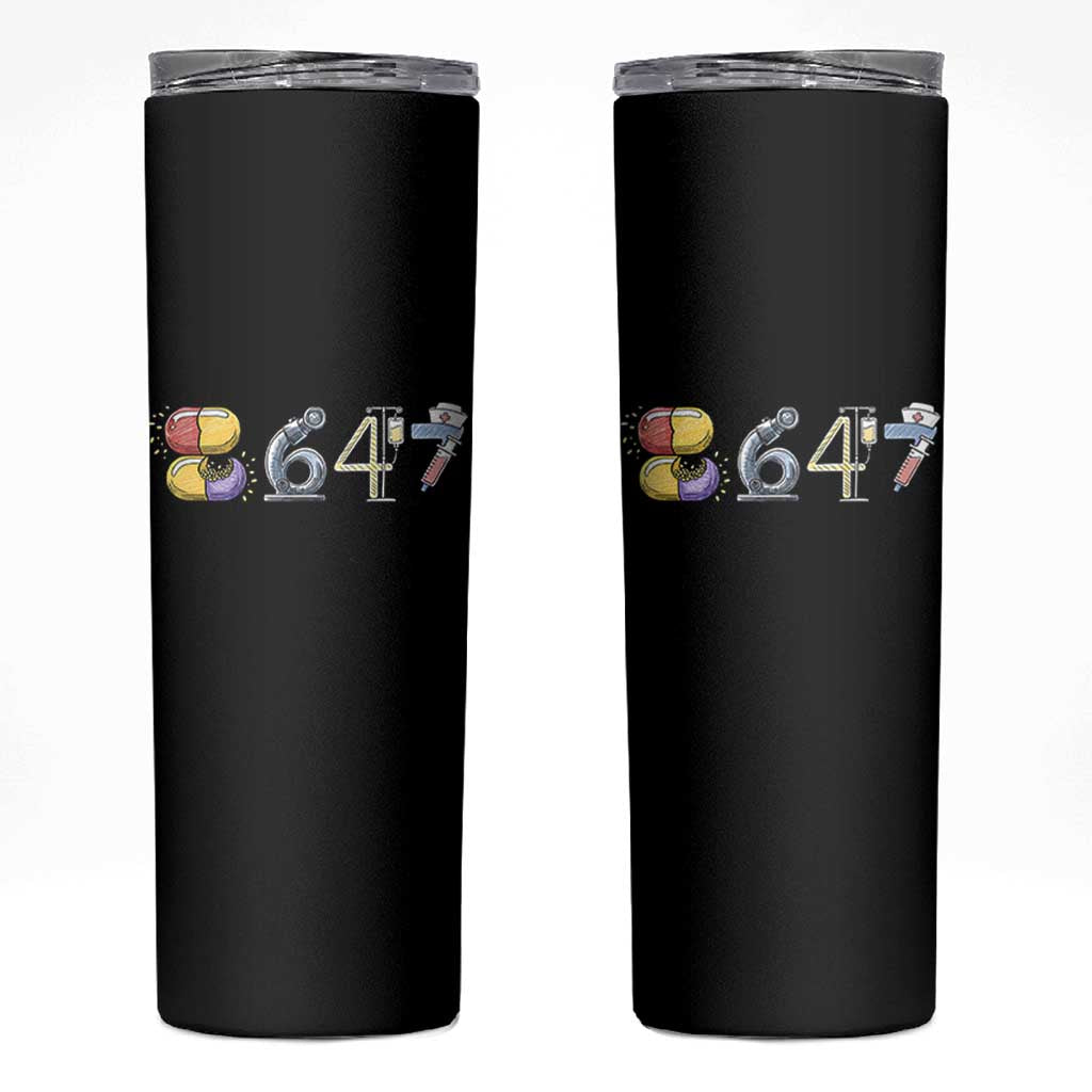8647 Medical Professions Resist Graphic Skinny Tumbler Healthcare Worker Freedom