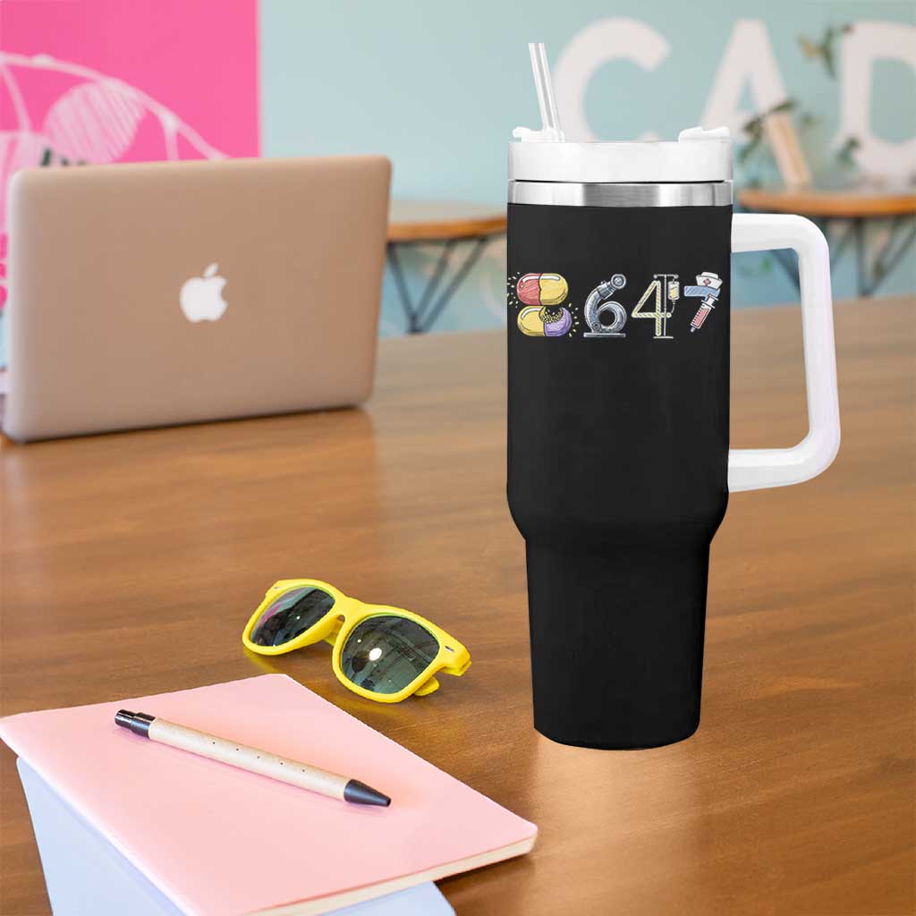 8647 Medical Professions Resist Graphic Tumbler With Handle Healthcare Worker Freedom
