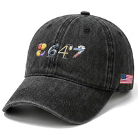 8647 Medical Professions Resist Graphic Washed Cotton Baseball Cap Healthcare Worker Freedom