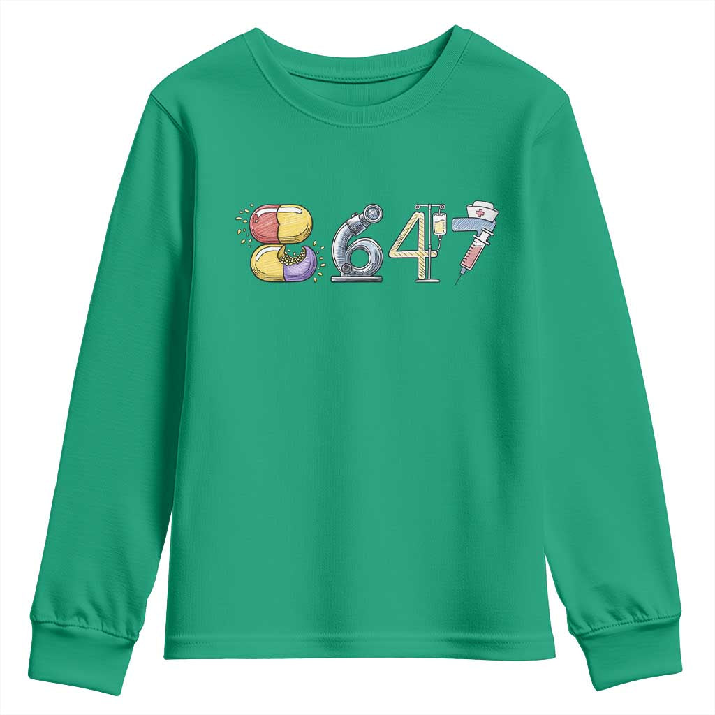8647 Medical Professions Resist Graphic Youth Sweatshirt Healthcare Worker Freedom