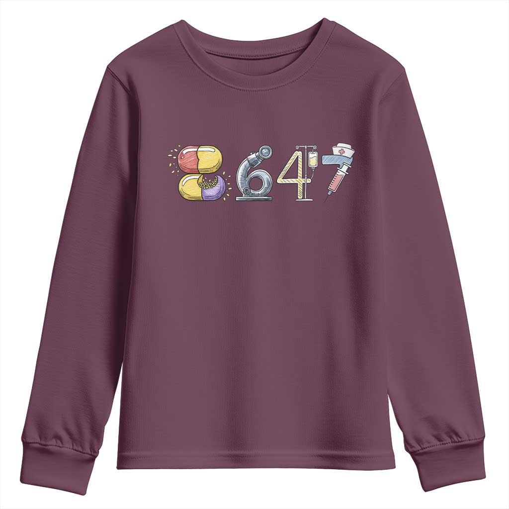 8647 Medical Professions Resist Graphic Youth Sweatshirt Healthcare Worker Freedom