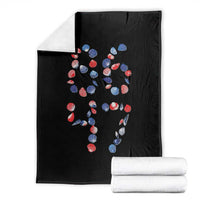 Red White Blue Seashell 8647 Throw Blanket Viral 2026 Beach Walk Satire Graphic