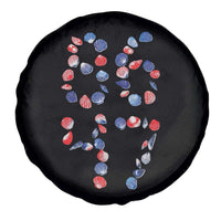 Red White Blue Seashell 8647 Spare Tire Cover Viral 2026 Beach Walk Satire Graphic
