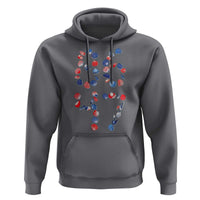 Red White Blue Seashell 8647 Hoodie Viral 2026 Beach Walk Satire Graphic