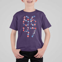 Red White Blue Seashell 8647 T Shirt For Kid Viral 2026 Beach Walk Satire Graphic