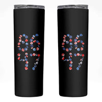 Red White Blue Seashell 8647 Skinny Tumbler Viral 2026 Beach Walk Satire Graphic