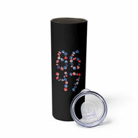 Red White Blue Seashell 8647 Skinny Tumbler Viral 2026 Beach Walk Satire Graphic