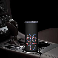 Red White Blue Seashell 8647 Skinny Tumbler Viral 2026 Beach Walk Satire Graphic