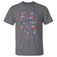 Red White Blue Seashell 8647 T Shirt Viral 2026 Beach Walk Satire Graphic