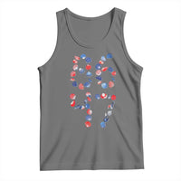 Red White Blue Seashell 8647 Tank Top Viral 2026 Beach Walk Satire Graphic