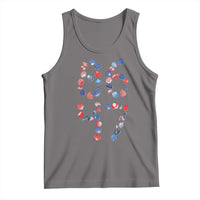 Red White Blue Seashell 8647 Tank Top Viral 2026 Beach Walk Satire Graphic