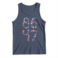 Red White Blue Seashell 8647 Tank Top Viral 2026 Beach Walk Satire Graphic