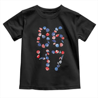 Red White Blue Seashell 8647 Toddler T Shirt Viral 2026 Beach Walk Satire Graphic