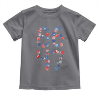Red White Blue Seashell 8647 Toddler T Shirt Viral 2026 Beach Walk Satire Graphic