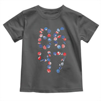 Red White Blue Seashell 8647 Toddler T Shirt Viral 2026 Beach Walk Satire Graphic
