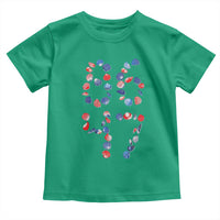 Red White Blue Seashell 8647 Toddler T Shirt Viral 2026 Beach Walk Satire Graphic