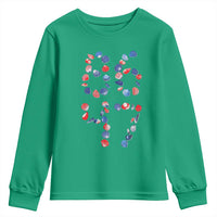 Red White Blue Seashell 8647 Youth Sweatshirt Viral 2026 Beach Walk Satire Graphic